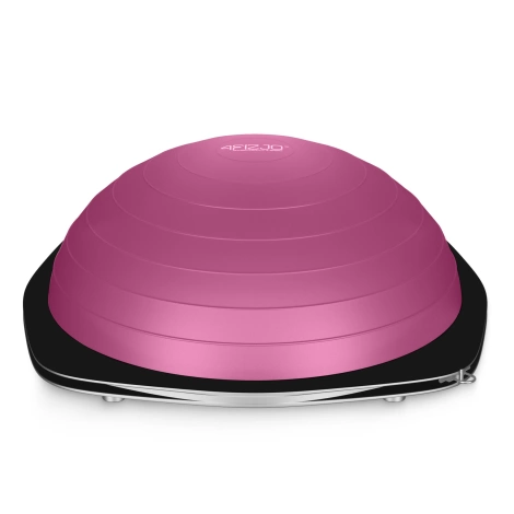 Półpiłka do balansowania równoważna z linkami różowa