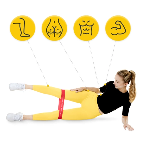 Guma oporowa do ćwiczeń MINI POWER BAND 0,4 mm