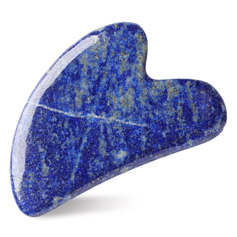 Klasyczny kamień Gua Sha z naturalnego lazurytu