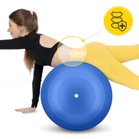 Piłka gimnastyczna PEANUT AIR BALL niebieska