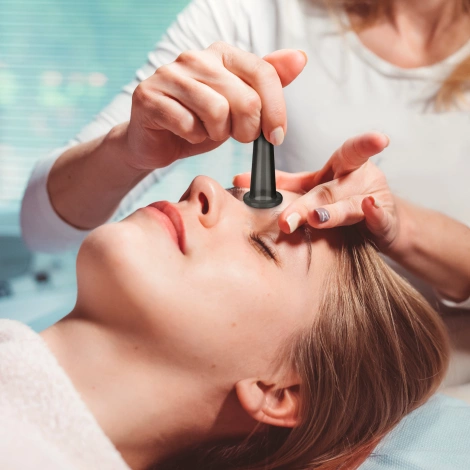 Silikonowe bańki chińskie 5 szt. FACE+ czarne