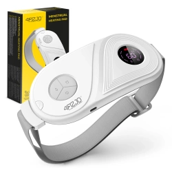 Pas menstruacyjny rozgrzewający na bóle miesiączkowe - biały