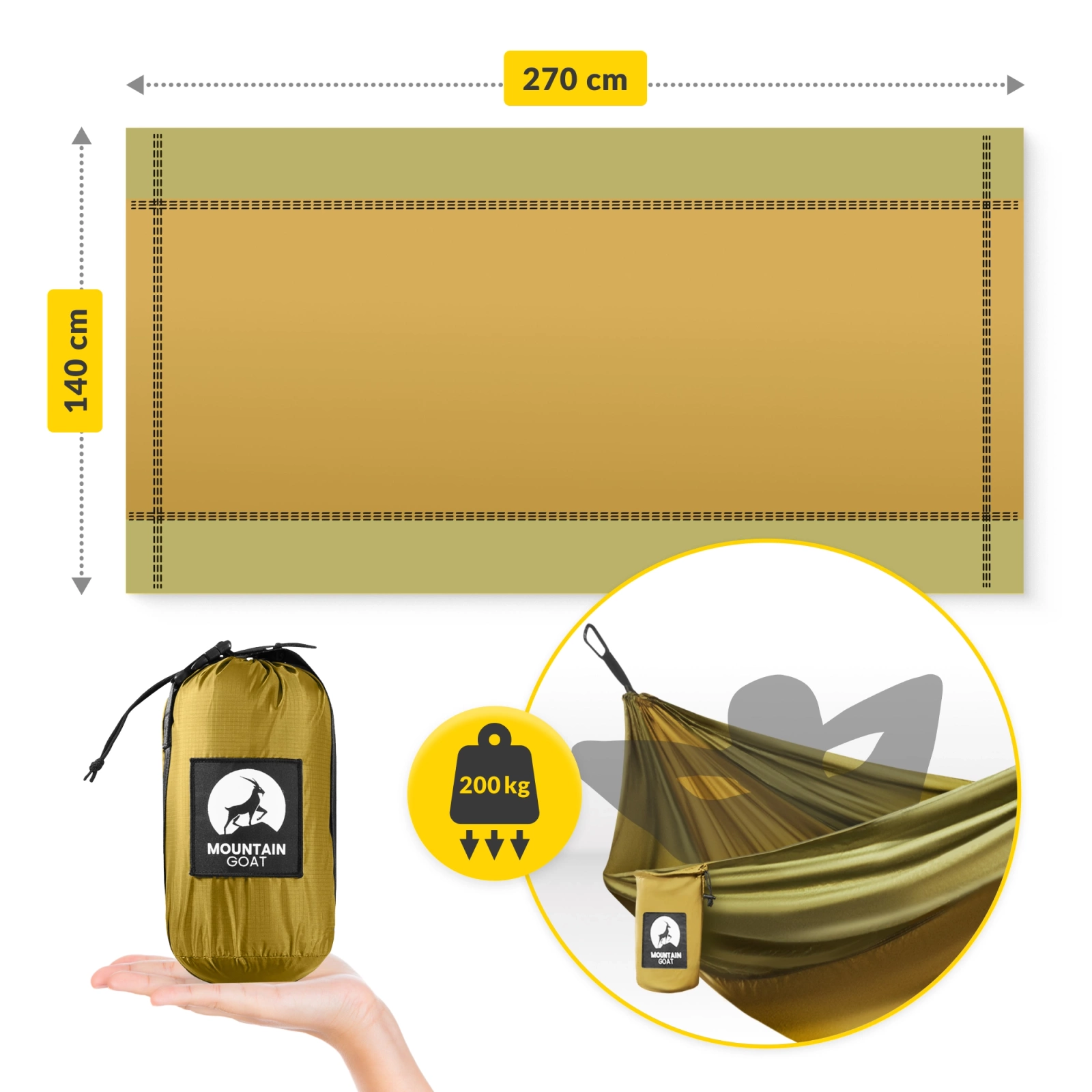 hamak turystyczny jednoosobowy
