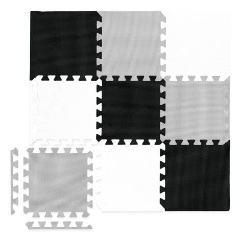 Mata edukacyjna dla dzieci puzzle 90 x 90 cm szara