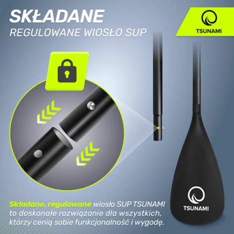 Wiosło składane regulowane TSUNAMI