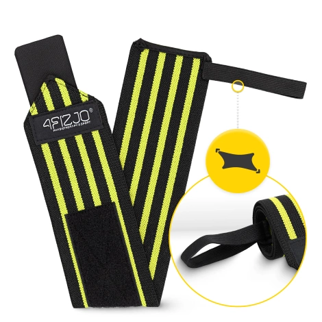 Opaski na nadgarstki 2 szt. żółte