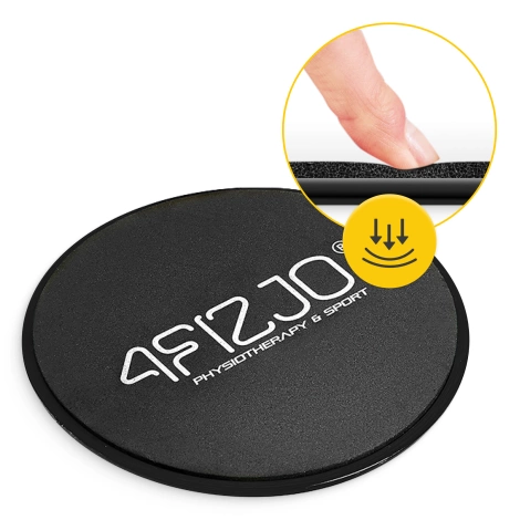 Dyski poślizgowe do ćwiczeń SLIDE 2 szt. czarne