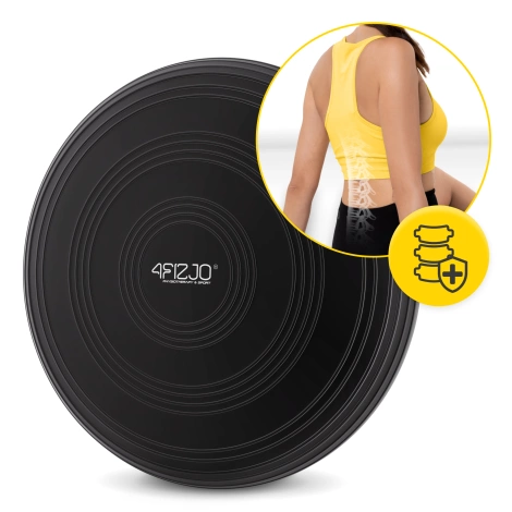 Poduszka sensomotoryczna MED+ 33 cm czarna