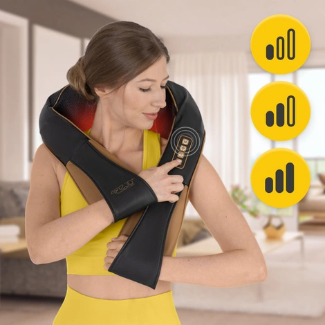 Masażer do karku i szyi SHIATSU PRO+ złoty