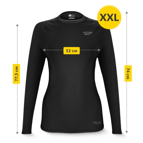 Zestaw odzieży termicznej unisex - czarny komplet 5w1 rozmiar XXL