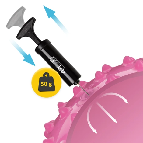 Piłka rehabilitacyjna z kolcami 20 cm różowa