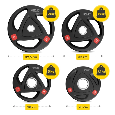 Zestaw olimpijski - obciążenie 80 kg + sztanga