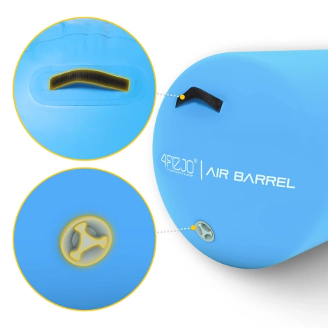Dmuchany wałek gimnastyczny AIR BARREL 75 cm niebieski