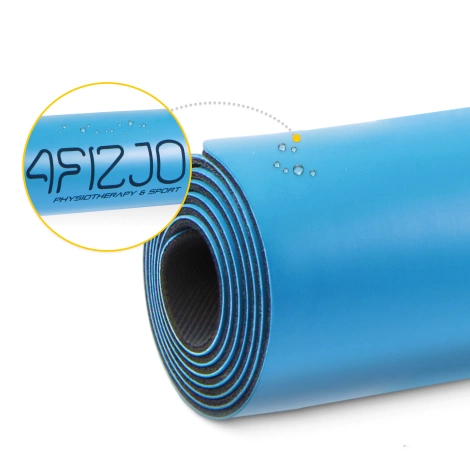 Mata do jogi i ćwiczeń antypoślizgowa 4 mm niebieska