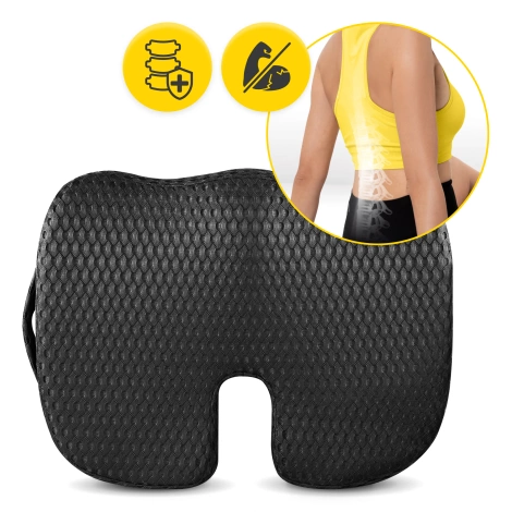 Poduszka ortopedyczna do siedzenia czarna