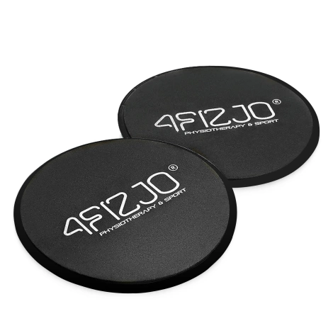 Dyski poślizgowe do ćwiczeń SLIDE 2 szt. czarne