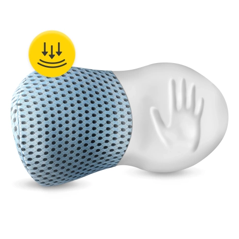 Poduszka ortopedyczna lędźwiowa do siedzenia niebieska