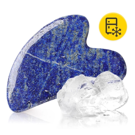 Klasyczny kamień Gua Sha z naturalnego lazurytu