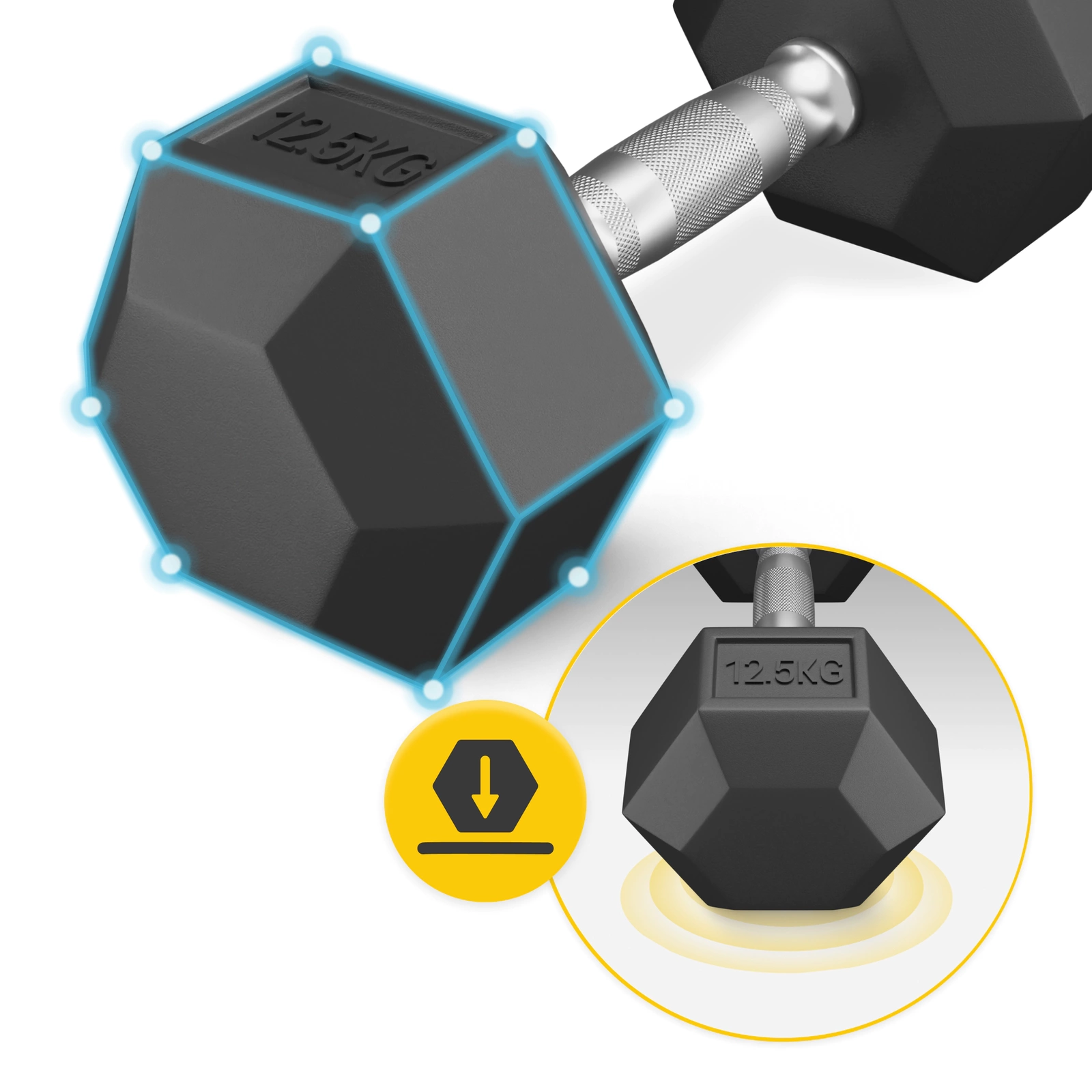 hantel hex 12,5kg