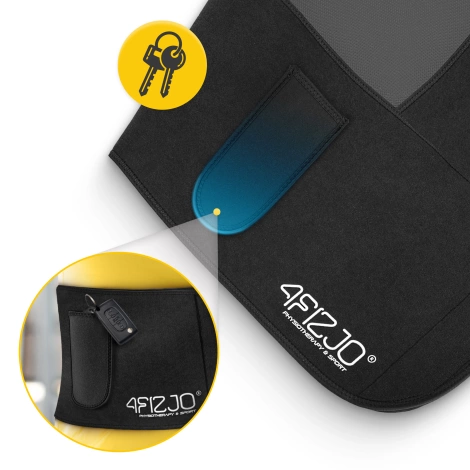 Neoprenowy pas wyszczuplający na brzuch z kieszonką S/M