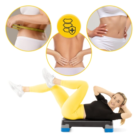 Stepper do aerobiku Standard 2-stopnie niebieski