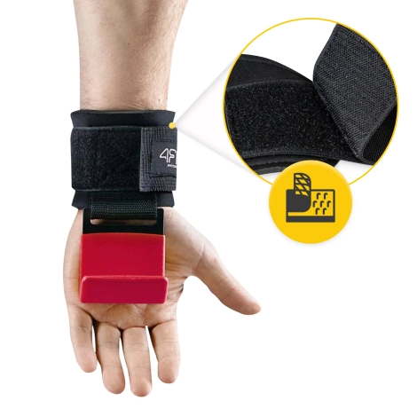 Haki treningowe uchwyty do podciągania czerwone