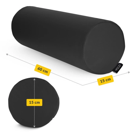 Wałek rehabilitacyjny kształtka do masażu 60 × 15 cm czarna
