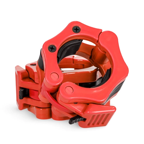 Zaciski na gryf olimpijski szczękowe 50 mm czerwone