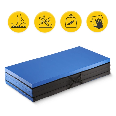Materac gimnastyczny składany XL niebieski
