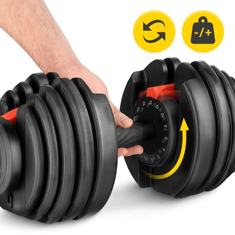 Hantel regulowany do ćwiczeń PRO 24 kg