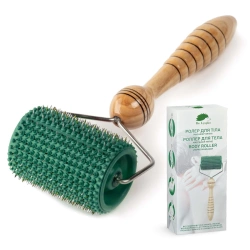 Wałek wieloigłowy do masażu Lyapko 3,5 bez niklu zielony