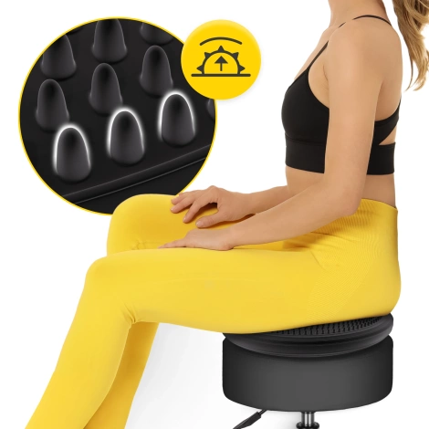 Poduszka sensomotoryczna MED+ 33 cm czarna