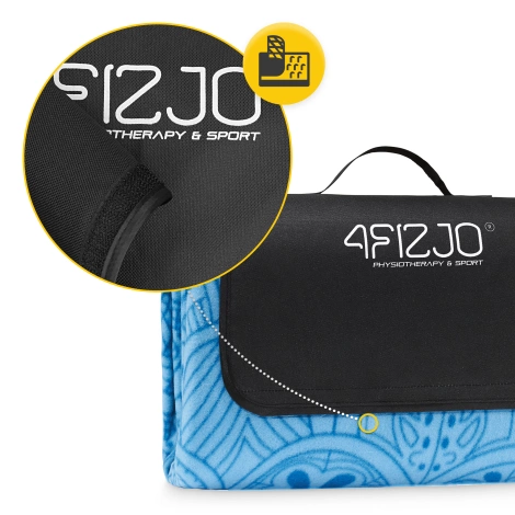 Koc piknikowy plażowy z izolacją 200 x 200 cm muszle