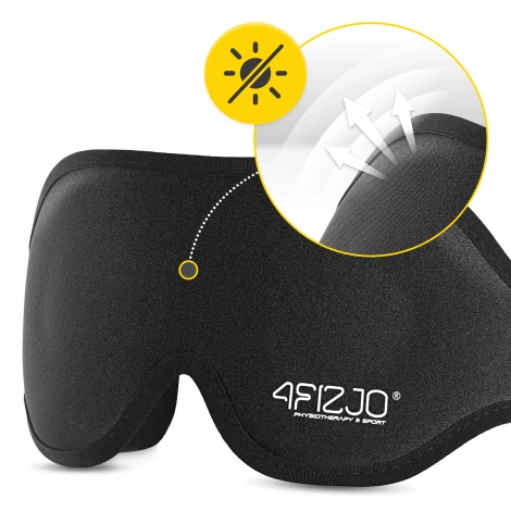 Jedwabna opaska na oczy do spania 3D