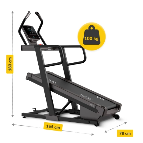 Elektryczna bieżnia domowa regulowana CLIMB S