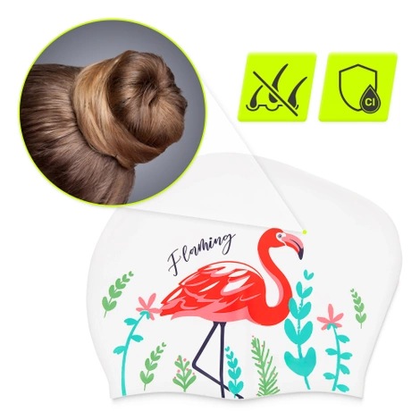 Czepek na basen damski TSUNAMI FLAMINGO