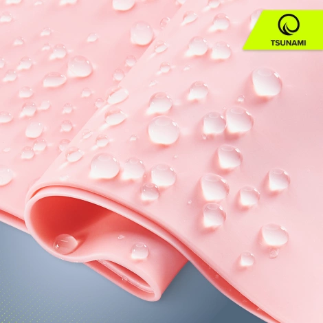 Czepek na basen unisex TSUNAMI różowy