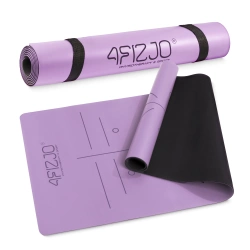 Mata do jogi i ćwiczeń antypoślizgowa 4 mm fioletowa
