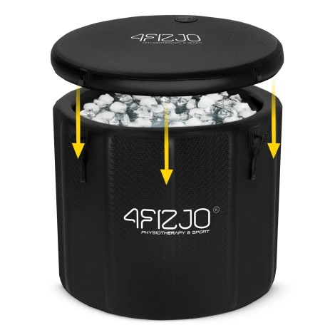 Dmuchana wanna lodowa do morsowania drop-stitch okrągła