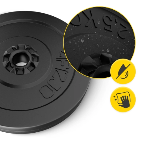 Zestaw kulturystyczny do ćwiczeń PRO 130 kg - domowa siłownia