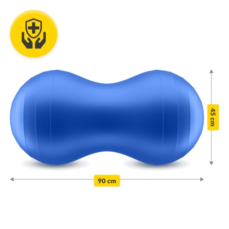 Piłka gimnastyczna PEANUT AIR BALL niebieska