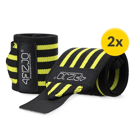 Opaski na nadgarstki 2 szt. żółte