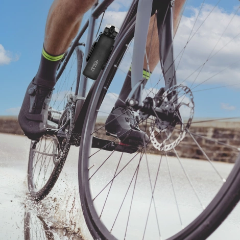 Butelka sportowa na wodę 650 ml czarna