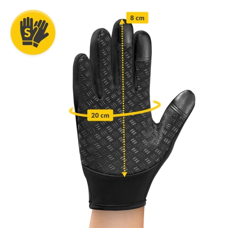 Rękawiczki do biegania termoaktywne S