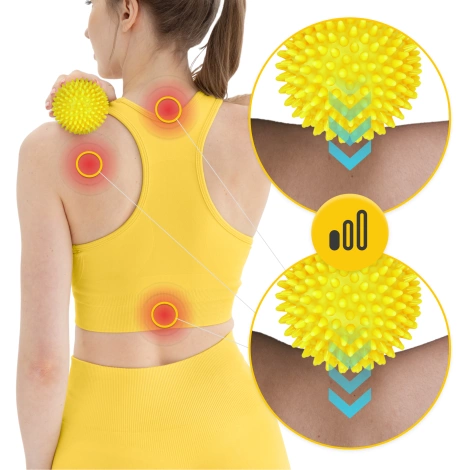 Piłka do masażu z kolcami SPIKE+ 10 cm