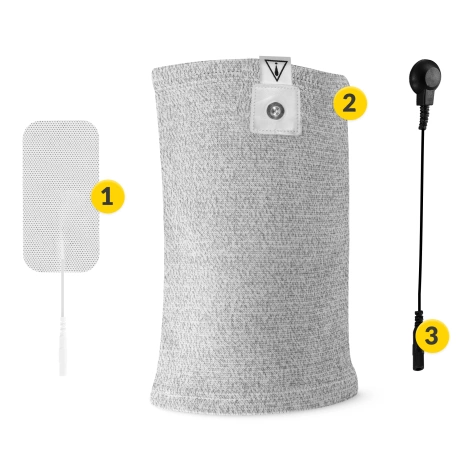 Opaska przewodząca do elektrostymulacji łokcia