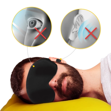 Jedwabna opaska na oczy do spania