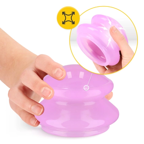 Silikonowe bańki chińskie 4 szt. MED+ różowe