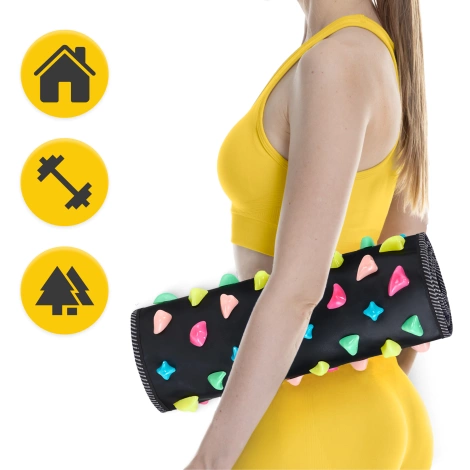 Mata do masażu stóp z kamykami 140 x 35 cm