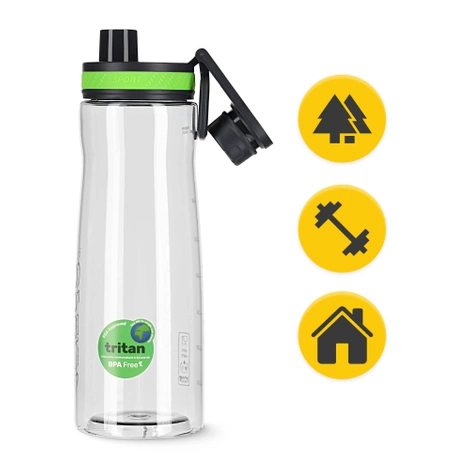 Butelka sportowa na wodę 850 ml zielona